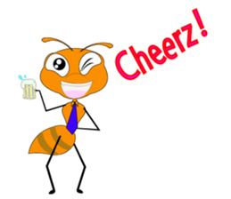 Emotion of Worker Ant sticker #6777731