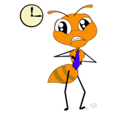 Emotion of Worker Ant sticker #6777733