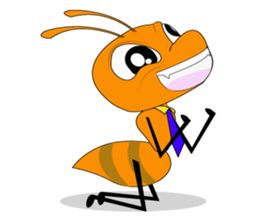Emotion of Worker Ant sticker #6777734