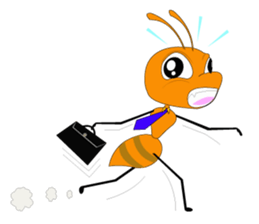 Emotion of Worker Ant sticker #6777736