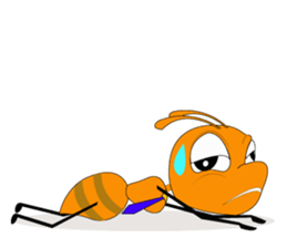 Emotion of Worker Ant sticker #6777737