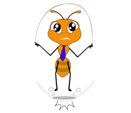 Emotion of Worker Ant sticker #6777739