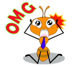 Emotion of Worker Ant sticker #6777740