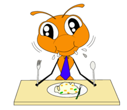 Emotion of Worker Ant sticker #6777741