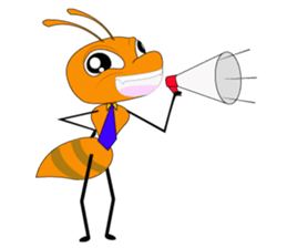 Emotion of Worker Ant sticker #6777742