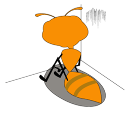 Emotion of Worker Ant sticker #6777744