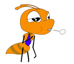 Emotion of Worker Ant sticker #6777745