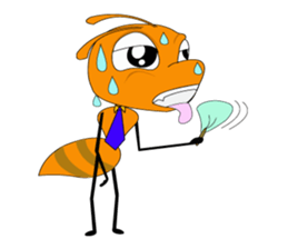 Emotion of Worker Ant sticker #6777746