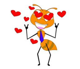Emotion of Worker Ant sticker #6777747