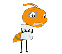 Emotion of Worker Ant sticker #6777749