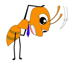Emotion of Worker Ant sticker #6777750