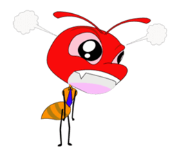 Emotion of Worker Ant sticker #6777752