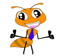 Emotion of Worker Ant sticker #6777753