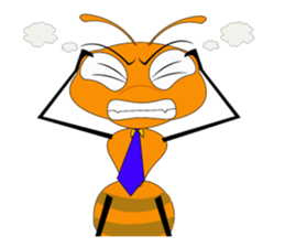 Emotion of Worker Ant sticker #6777755