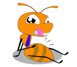 Emotion of Worker Ant sticker #6777756