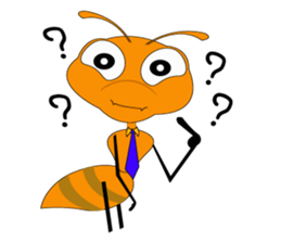 Emotion of Worker Ant sticker #6777759