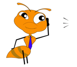 Emotion of Worker Ant sticker #6777760