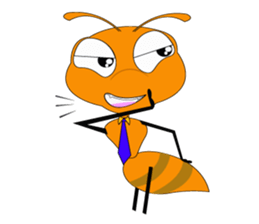 Emotion of Worker Ant sticker #6777761