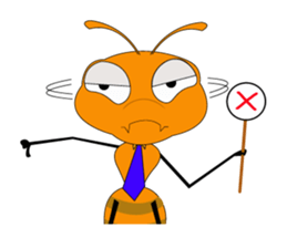 Emotion of Worker Ant sticker #6777762