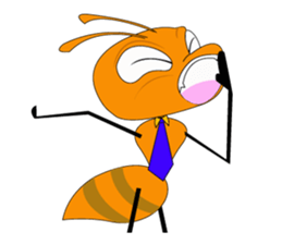 Emotion of Worker Ant sticker #6777763