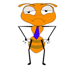 Emotion of Worker Ant sticker #6777765