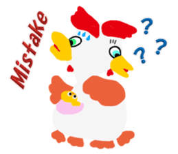 Cheerful Rooster Jimmy in Hawaii sticker #6777941
