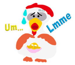 Cheerful Rooster Jimmy in Hawaii sticker #6777945