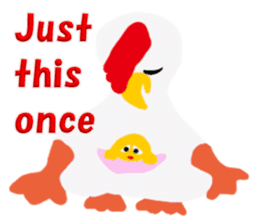 Cheerful Rooster Jimmy in Hawaii sticker #6777951