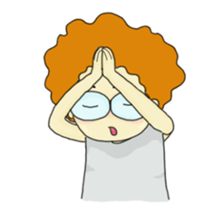 FuFu : Cute Boy with Brown Hair sticker #6778128