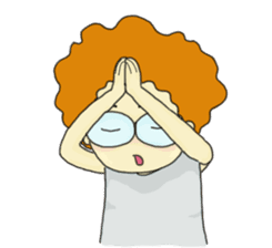 FuFu : Cute Boy with Brown Hair sticker #6778128