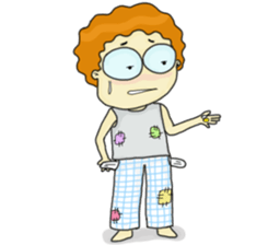 FuFu : Cute Boy with Brown Hair sticker #6778132