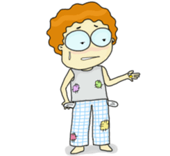 FuFu : Cute Boy with Brown Hair sticker #6778132