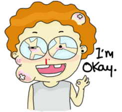 FuFu : Cute Boy with Brown Hair sticker #6778133