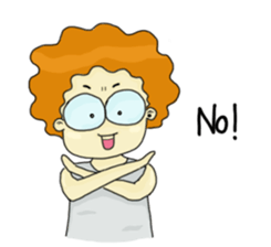 FuFu : Cute Boy with Brown Hair sticker #6778135