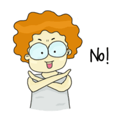 FuFu : Cute Boy with Brown Hair sticker #6778135