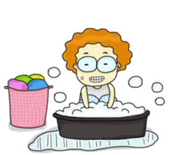 FuFu : Cute Boy with Brown Hair sticker #6778138