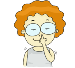 FuFu : Cute Boy with Brown Hair sticker #6778139