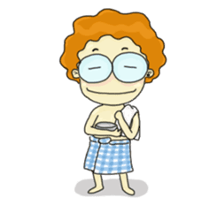 FuFu : Cute Boy with Brown Hair sticker #6778141