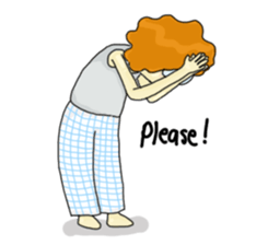 FuFu : Cute Boy with Brown Hair sticker #6778142