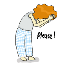 FuFu : Cute Boy with Brown Hair sticker #6778142