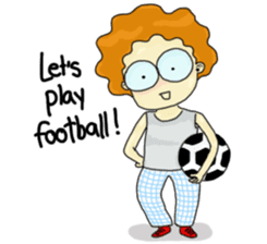 FuFu : Cute Boy with Brown Hair sticker #6778148