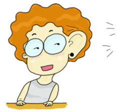 FuFu : Cute Boy with Brown Hair sticker #6778150