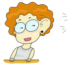 FuFu : Cute Boy with Brown Hair sticker #6778150