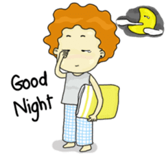 FuFu : Cute Boy with Brown Hair sticker #6778151