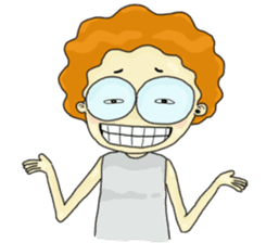 FuFu : Cute Boy with Brown Hair sticker #6778152