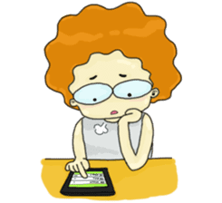 FuFu : Cute Boy with Brown Hair sticker #6778154