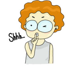 FuFu : Cute Boy with Brown Hair sticker #6778156