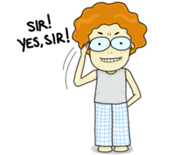 FuFu : Cute Boy with Brown Hair sticker #6778157