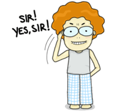 FuFu : Cute Boy with Brown Hair sticker #6778157