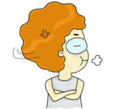 FuFu : Cute Boy with Brown Hair sticker #6778161